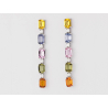 PENDIENTES ORO ZAFIROS Y BRILLANTES