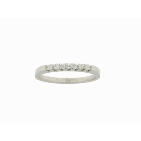 ANILLO ORO BLANCO Y DIAMANTES