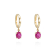 PENDIENTES ORO AMARILLO Y RUBI