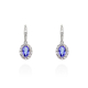 PENDIENTES ORO BRILLANTES Y TANZANITA