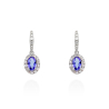 PENDIENTES ORO BRILLANTES Y TANZANITA