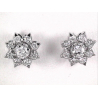 PENDIENTES ROSETA ORO Y DIAMANTES
