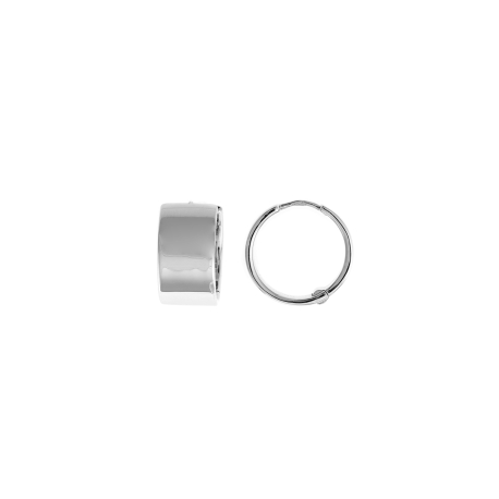 PENDIENTES ARO ANCHO PLATA