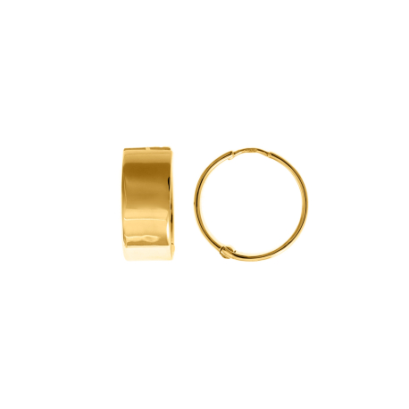 PENDIENTES ARO ANCHO DORADO