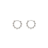 PENDIENTES ARO PLATA BOLITAS