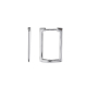 PENDIENTES ARO RECTANGULAR PLATA