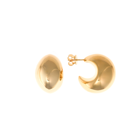 PENDIENTES ARO ANCHO  DORADOS 