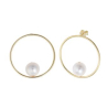 PENDIENTES DORADOS PERLA