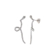PENDIENTES SERPIENTE PLATA