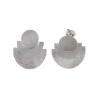 PENDIENTES FORMAS GEOMETRICAS PLATA