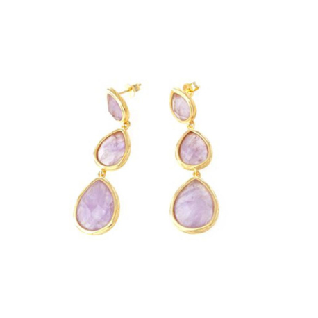 PENDIENTES MALVA