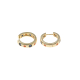 PENDIENTES ARO DORADOS CIRCONITAS COLOR