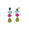 PENDIENTES PIEDRAS COLORES