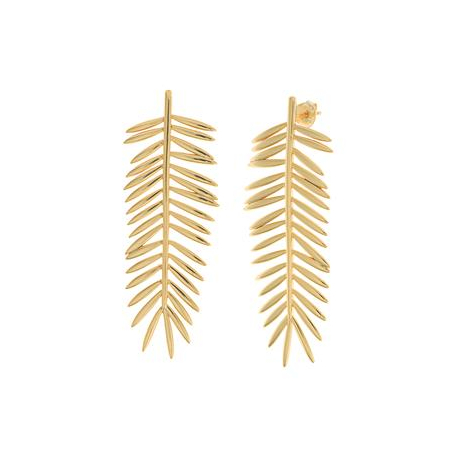 PENDIENTES PALMERA DORADA