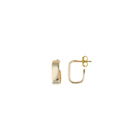 PENDIENTES ARO DORADO RECTANGULAR 