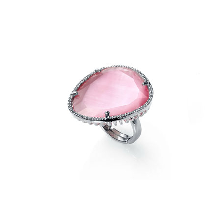 ANILLO OJO DE GATO ROSA