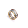 ANILLO TRES OROS ACERO