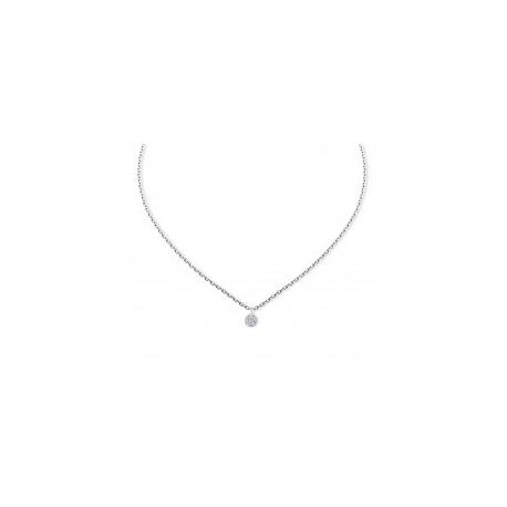 COLLAR ORO BLANCO Y DIAMANTES