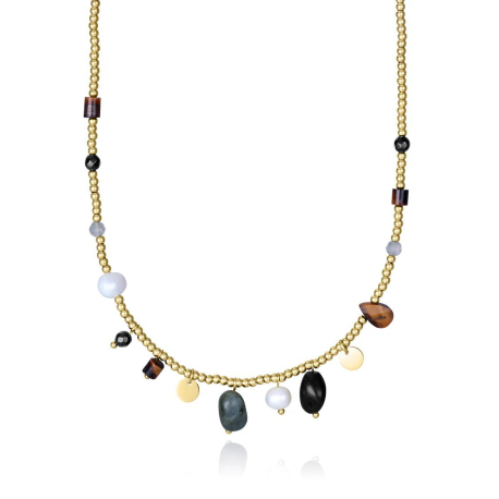 COLLAR PIEDRAS COLORES