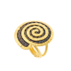 ANILLO DORADO Y NEGRO CARACOLA