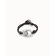 PULSERA CUERO Y PLATA