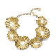 PULSERA DORADA FLORES