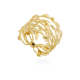 BRAZALETE HOJAS DORADO