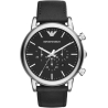 RELOJ HOMBRE ACERO CORREA NEGRA