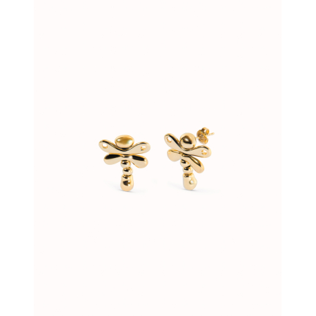 PENDIENTES DORADOS LIBELULAS
