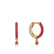 PENDIENTES ARO ROJOS