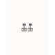 PENDIENTES PIEDRA BLANCA Y GRIS