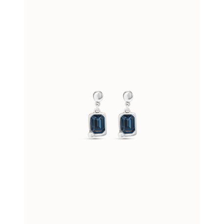 PENDIENTES PLATA PIEDRA AZUL