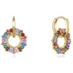 PENDIENTES ARO CIRCULO COLORES