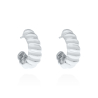 PENDIENTES GALLONES PLATA