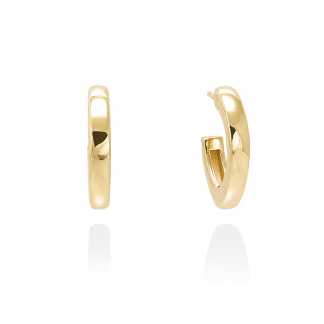 PENDIENTES ARO ANCHO DORADOS