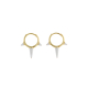 PENDIENTES ARO BLANCOS
