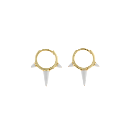PENDIENTES ARO BLANCOS