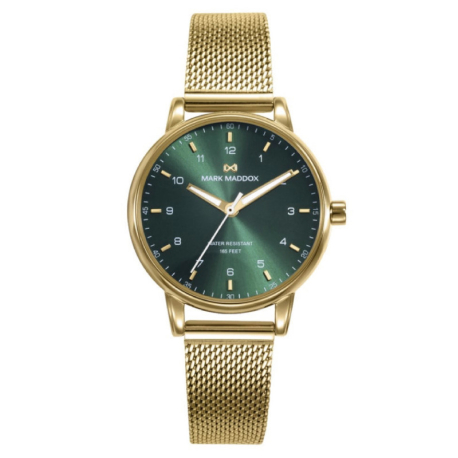 RELOJ MUJER DORADO ESFERA VERDE
