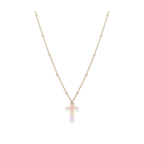 COLLAR DORADO CRUZ NACAR