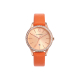 RELOJ MUJER CORREA NARANJA