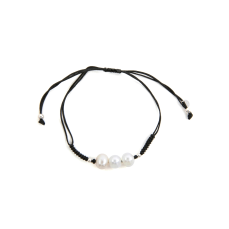 PULSERA MACRAME PERLAS