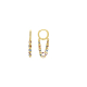 PENDIENTES ARO CADENAS COLORES