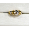 ANILLO ORO AMARILLO Y BLANCO