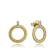 PENDIENTES CIRCULOS DORADOS