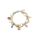 PULSERA DORADA CHARMS COLGANDO