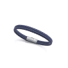 PULSERA HOMBRE CUERO AZUL.