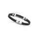 PULSERA HOMBRE CUERO NEGRO