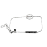 PULSERA ORO BLANCO CON VIRGEN DE BRILLANTES