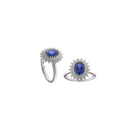 ANILLO ZAFIRO PLATA
