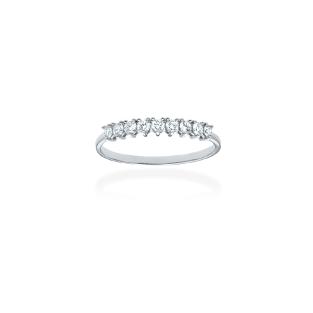 ANILLO ORO BLANCO Y DIAMANTES